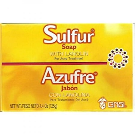 GRISI LARGE 125g 10% SULFUR SOAP ACNE BLACKHEAD ECZEMA PSORIASIS DERMATITIS OILY (Best Products For Oily Skin And Large Pores)