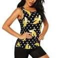 thumbnail image 2 of Hirioo Banana for Women's Workout Tank Top Sleeveless Workout Tops Athletic Gym Shirts-Small, 2 of 7