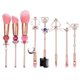 thumbnail image 1 of Makeup Brushes Set - 8pcs Cosmetic Makeup Brush Set Professional Tool Kit Set Pink Drawstring Bag Included (8pcs makeup brushes), 1 of 4