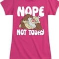 thumbnail image 3 of Pokémon - Nope Not Today Slaking - Girls Toddler And Youth Fitted Short Sleeve Graphic T-Shirt, 3 of 5