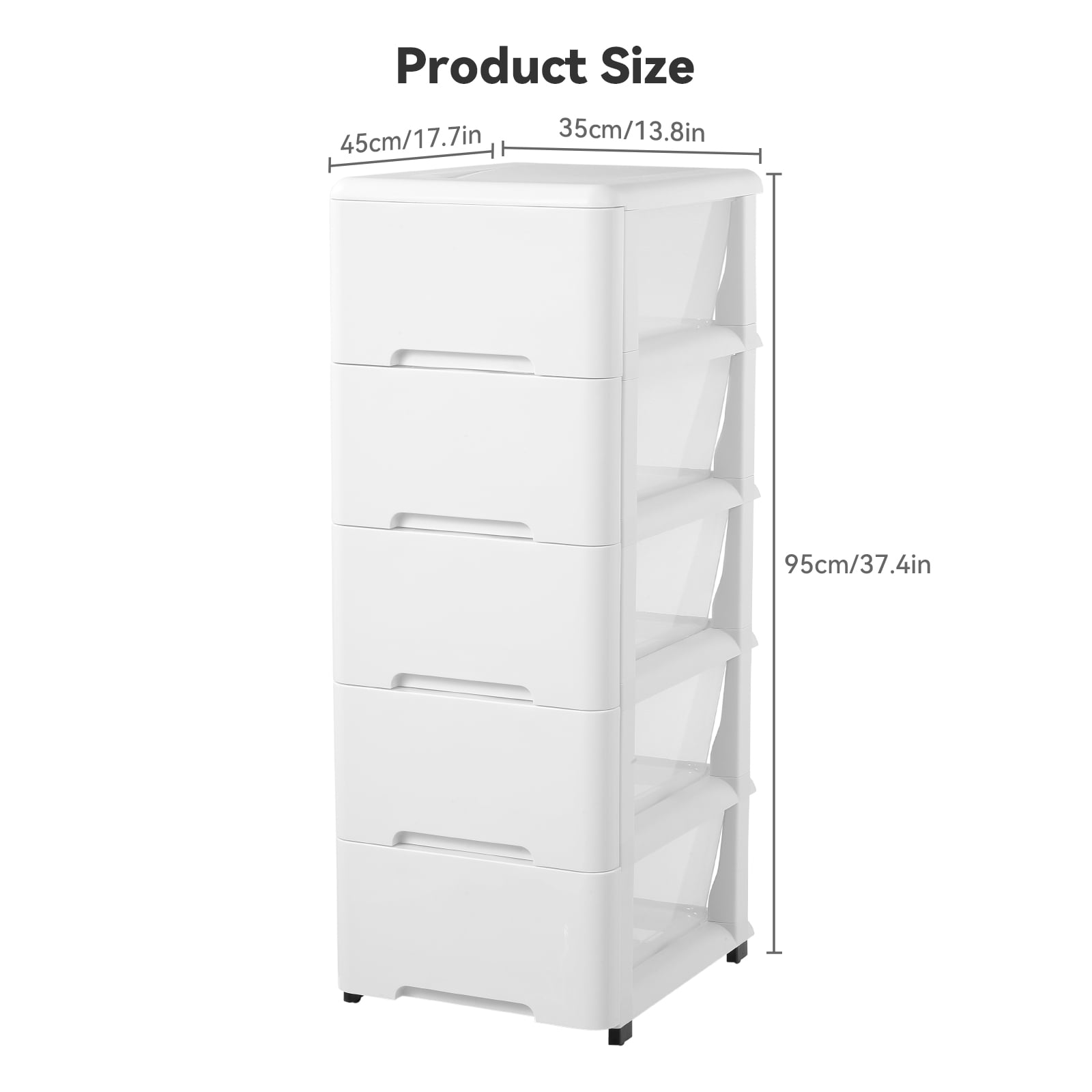 Novelinks 8 drawer storage organizer Plastic dressers with
