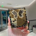 thumbnail image 5 of for Samsung Galaxy Z Flip 6 Case with Kickstand, Glitter Foldable Bling Butterfly Stand Mirror Back Gold Plated Shockproof Protective Elegant Cute Woman Girly Soft Cover for Z flip 6 (Black), 5 of 12