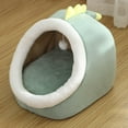 thumbnail image 3 of Cama cueva para perros Salvador con bola 43x40x35cm Verde, 3 of 10