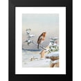 thumbnail image 2 of Harry Bright 18x24 Black Modern Framed Museum Art Print Titled - Winter -&nbsp;A Cock Robin, 2 of 5