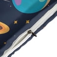 thumbnail image 4 of 3 Pcs Soft Bedding Set, Includes 1 Duvet Cover with Zipper And 2 Pillow,Shams Cartoon Space Astronaut King(102"×90"), 4 of 8