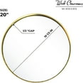 thumbnail image 2 of Wall Charmers  Gold Round Hanging Mirror 20, 2 of 5