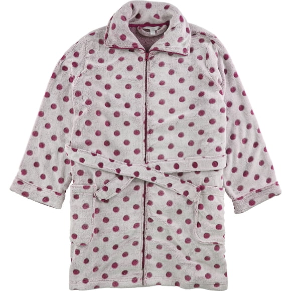 Bata corta de lunares Charter Club para mujer rojo XXL