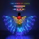 thumbnail image 5 of Glow Light Up Belly Dance Disfraz Luces LED Danza Del Vientre ISIS Wing Angel Ropa para Adultos Navidad Carnaval Halloween, 5 of 9