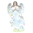 thumbnail image 1 of Escultura de estatua de ángel religioso, de arte religiosas, manualidades, decoración de exhibición de mesa 25cm perfke Estatua de ángel, 1 of 9