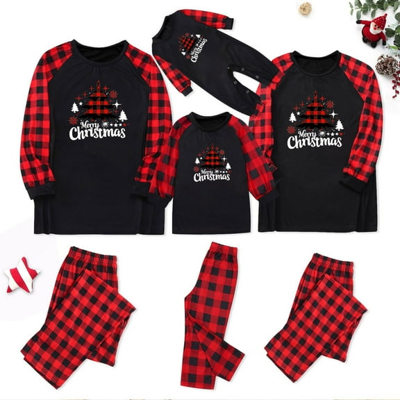 Cute Christmas Pajamas for Family Christmas Couple Pajamas Matching Sets Holiday Pajamas for Family with Pockets Pajama Set Christmas Kids Christmas Pajamas Clearance