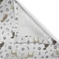 thumbnail image 6 of Ambesonne Dog Lover Valance & Curtain, Paw Print and Bones, 55"x30", Umber Beige Grey, 6 of 6