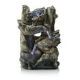 thumbnail image 5 of Alpine Corporation Tiered Log Tabletop Fountain with LED Lights, 5 of 12