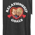 thumbnail image 3 of Chucky - Bride of Chucky Valentine Relationship Goals - Women's Short Sleeve Graphic T-Shirt, 3 of 5