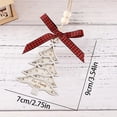 thumbnail image 3 of Fiudx Colgante de Pata de Árbol Genealógico Navideño, Decoración de Madera de Doble Capa, Decoración Festiva para El Hogar, Fácil de Colgar, Adorno Navideño, 9 X 7 Cm, 3 of 5