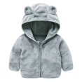 thumbnail image 2 of EnJoCho Baby Kids Jacket Toddler Cute Winter Warm Jacket Outerwear Floral Hooded Zipper Padded Outwear for Girls Or Boys Kids Trendy Clothing Top 4-5 Years, 2 of 4