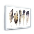 thumbnail image 3 of Designart 'Dark Gray Feathers Boho Ethnic I' Bohemian & Eclectic Framed Canvas Wall Art Print, 3 of 5