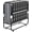 with Headboard, variant on IKIMI Folding Bed with 5" Memory Foam Mattress , 75" x 38" Rollaway Bed Portable Foldable Guest Bed with Lockable Wheels