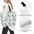 thumbnail image 2 of Japuie Cute Pug Dogs Print Shoulder Bag,Top Handle Shoulder Purses and Handbags,Tote Shoulder Bag for Women,Ideal for Shopping, Work, and School, 2 of 4