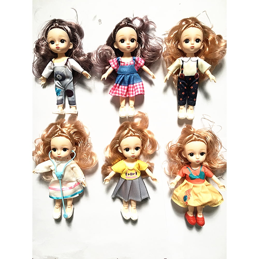 Children Simulation Dolls Toys Fabric 6 Inch 17cm 13 Joint Doll Scene