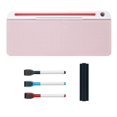 thumbnail image 1 of Pizarra blanca de mesa, pizarra blanca de vidrio de borrado en seco, organizador de almacenamiento para oficina, color rosa, 1 of 4