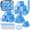 Blue, variant on GYNKY Self-Grip Hair Rollers Set for Women, Heatless Curls Overnight, Long Lasting Frizz-Free Curls Volumizing, 4 Sizes Roller with Clips for Long, Short Hair and Bangs - 50 Pcs, Pink