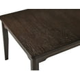 thumbnail image 4 of 5pc Rich Dark Oak Finish Dining Set Table Upholstery Chairs Wooden Furniture, 4 of 7