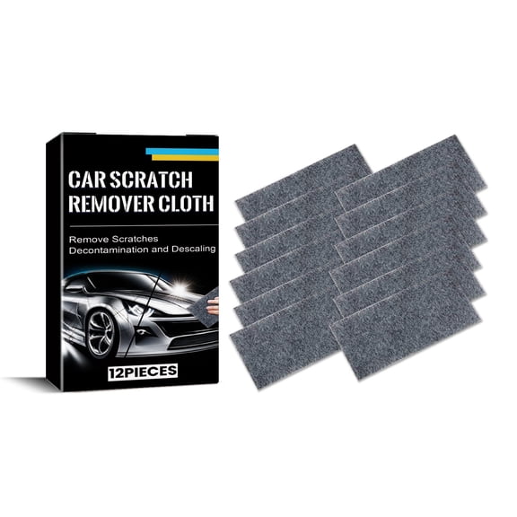 Alvantor Car Scratch Remover Cloth Nano Paint Repair Polishing Cloth Universal, 12pcs