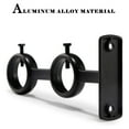 thumbnail image 3 of Curtain Rod Bracket, 3Pcs Double Curtain Rod Holder, Double Rod Brackets Hooks for Living Room Bedroom Curtain Rods, 3 of 6