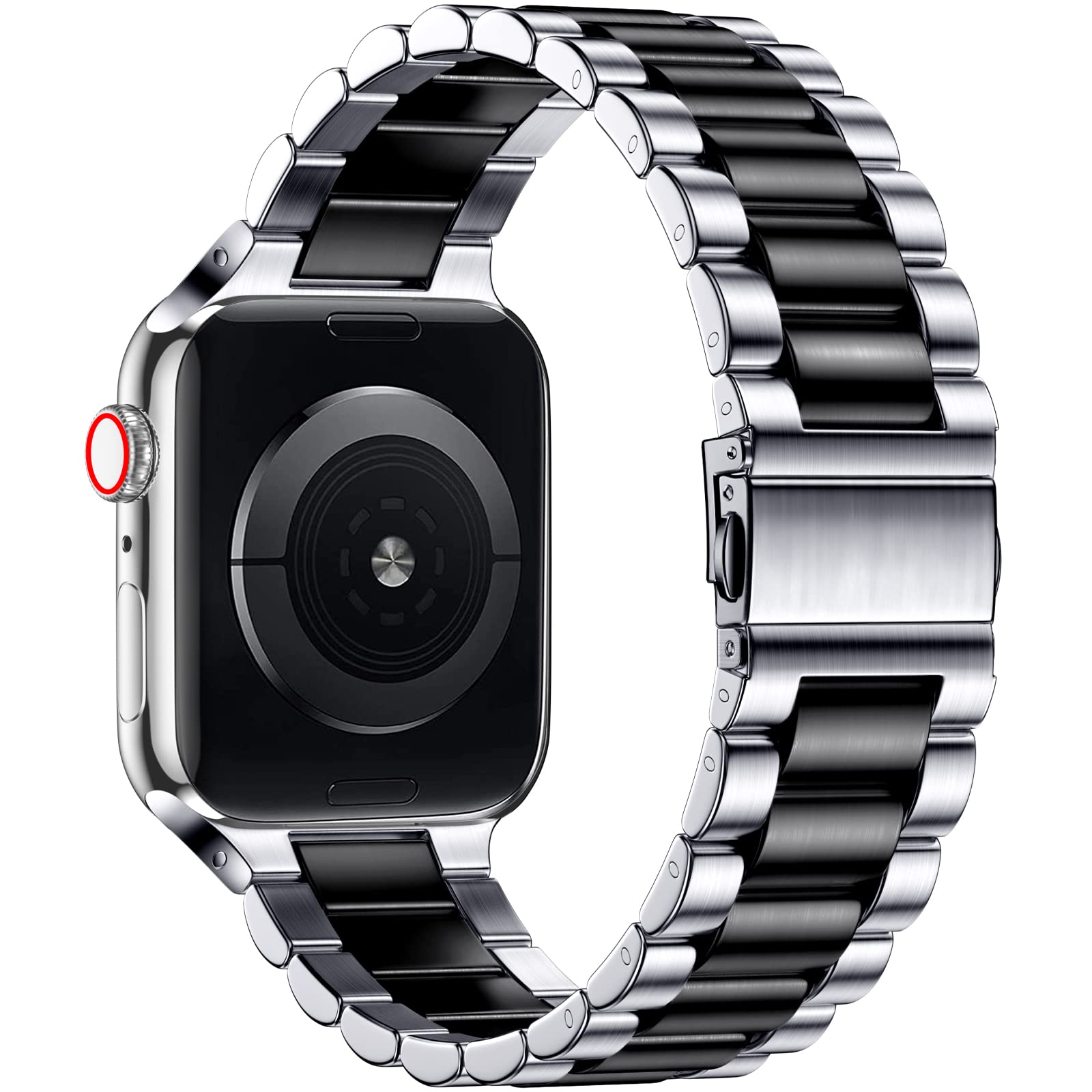 Stainless Steel Metal Band Compatible with Apple Watch Band 49mm