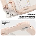 thumbnail image 6 of XYX for iPad Pro 11 inch (2022/2021/2020/2018) Case, 3in1 Heavy Duty Shockproof Tablet Case with Stand, Shoulder Strap, Cream Rose Gold, 6 of 7