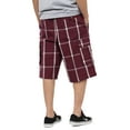 thumbnail image 2 of Ma Croix Mens PLAID SHORTS Cargo Pants Casual Comfort Fit S-5XL, 2 of 4