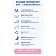 thumbnail image 6 of 6 Pairs Socks Womens Cushioned Low Cut Invisible Liner Socks for Sneakers Casual Daily Wear, 6 of 6