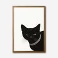 thumbnail image 4 of Elegant Black Cat With Diamond Collar Canvas Wall Art  Minimalist Luxury D&eacute;cor, 4 of 10