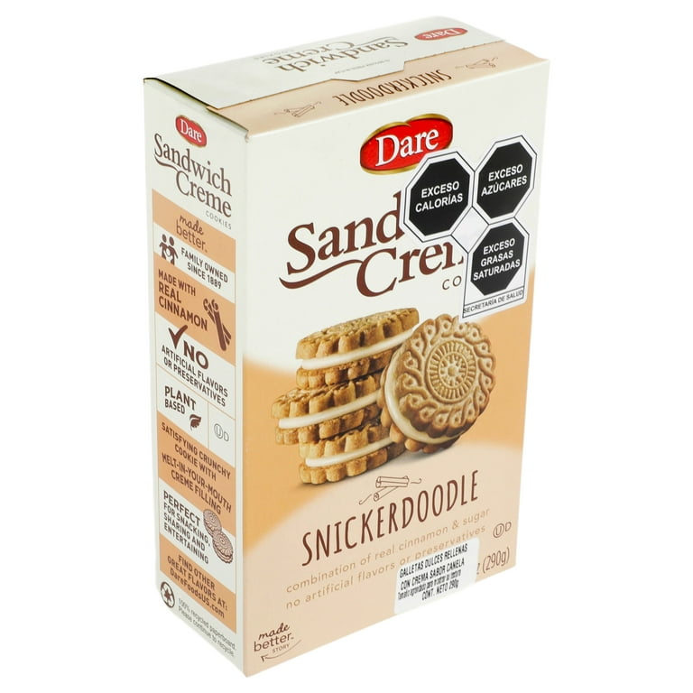 Dare Snickerdoodle Creme Cookies, Real Cinnamon, No Artificial