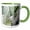 Green/White, variant on 3drose, Usa, Arizona, Tucson, Arizona-sonora Desert Museum, Agave Plant., 11oz Two-tone Red Mug