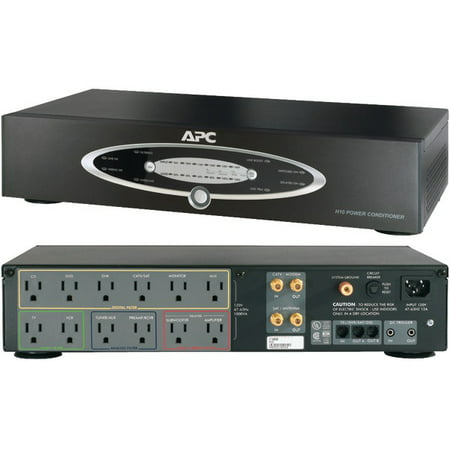APC H10BLK 12-Outlet H-Type Rack-Mountable Power Conditioner with Coaxial