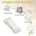 thumbnail image 3 of Uxcell 20pcs Metal Alligator Clamps 1.3" x 0.5" Mini Spring Clamp Hanging Crocodile Clips with Smooth Jaw for Work Photo Clothes Crafts, Silver, 3 of 6