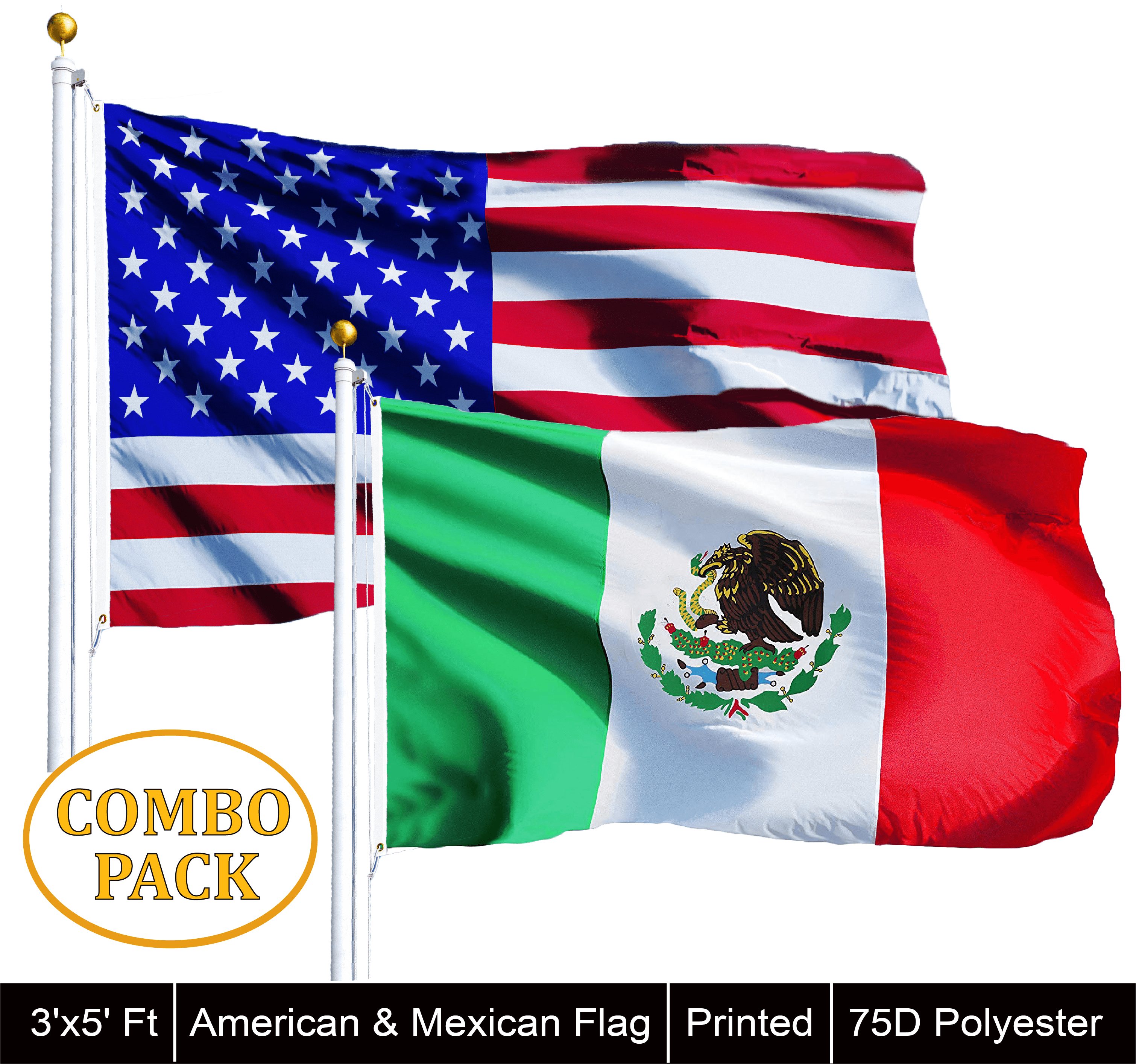 Bandera de Mexico Mexico 3'x 5' Country Flag 