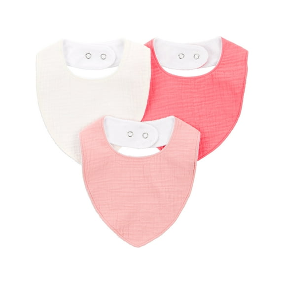 Carter's Child of Mine Baby Girl Bibs, 3-Pack, One Size