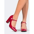 thumbnail image 2 of J. Adams Skippy Heel for Women, Comfortable and Stylish Round Toe Contemporary Mary Jane Sandals, 2 of 5