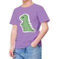 thumbnail image 2 of MEZZALL T-Shirts d'Été pour Enfants Col Rond Imprimé Dinosaure Manches Courtes T-Shirts 8-9 Ans Tenue de Bébé Décontractée, 2 of 3