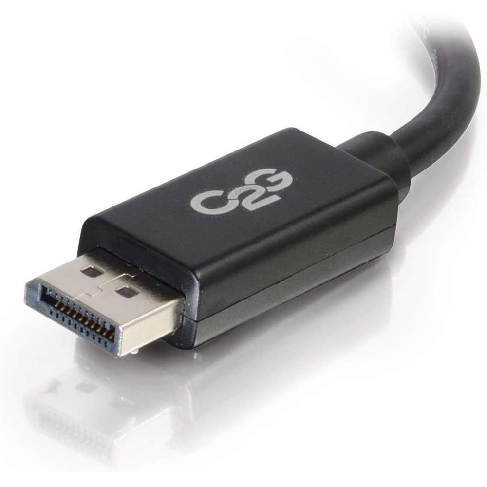 C2G 25ft DisplayPort Cable with Latches - 4K - 8K - UHD - Black - DisplayPort cable - 25 ft