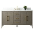thumbnail image 5 of Vanity Art 60” Single Sink Bathroom Vanity Cabinet with Engineered Marble Countertop, 5 of 9