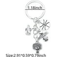 thumbnail image 6 of Basketball Soccer Football Sports Keychain Gifts for Boys Girls Women Men Sports Lover Gift Accessories Decorations Keepsake, 6 of 14