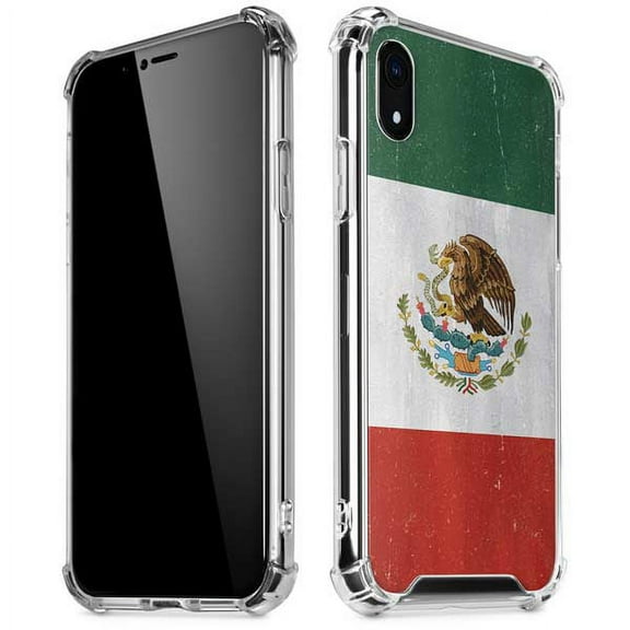 Skinit Countries of the World Mexico Flag Distressed iPhone XR Clear Case