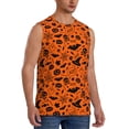 thumbnail image 2 of Bixox Men's Happy Halloween 6 Printed Shirt Sleeveless Fitness Tank Top-3X-Large, 2 of 7