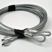 Amarr Garage Door Torsion Spring Cables, Garage Door Opener, 1/8 Thick, 7 Stranded, 2 Piece Pack