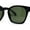 Matte Black Green, variant on Retro Classy Keyhole Thick Horn Rim Hipster Sunglasses Shiny Black