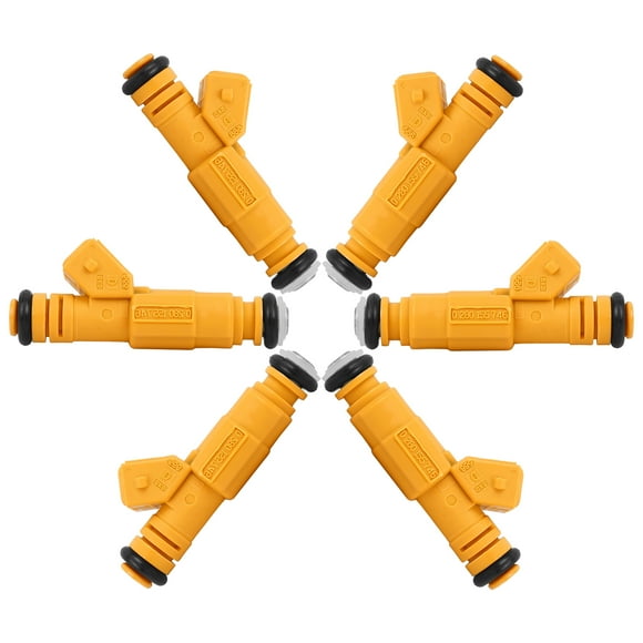 Unique Bargains 6pcs Car Fuel Injectors 0280155746 for Ford Mustang GT LX 1986-1995