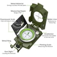 thumbnail image 2 of Compass Proster IP65 de supervivencia para senderismo con clinómetro y bolsa de transporte, 2 of 7
